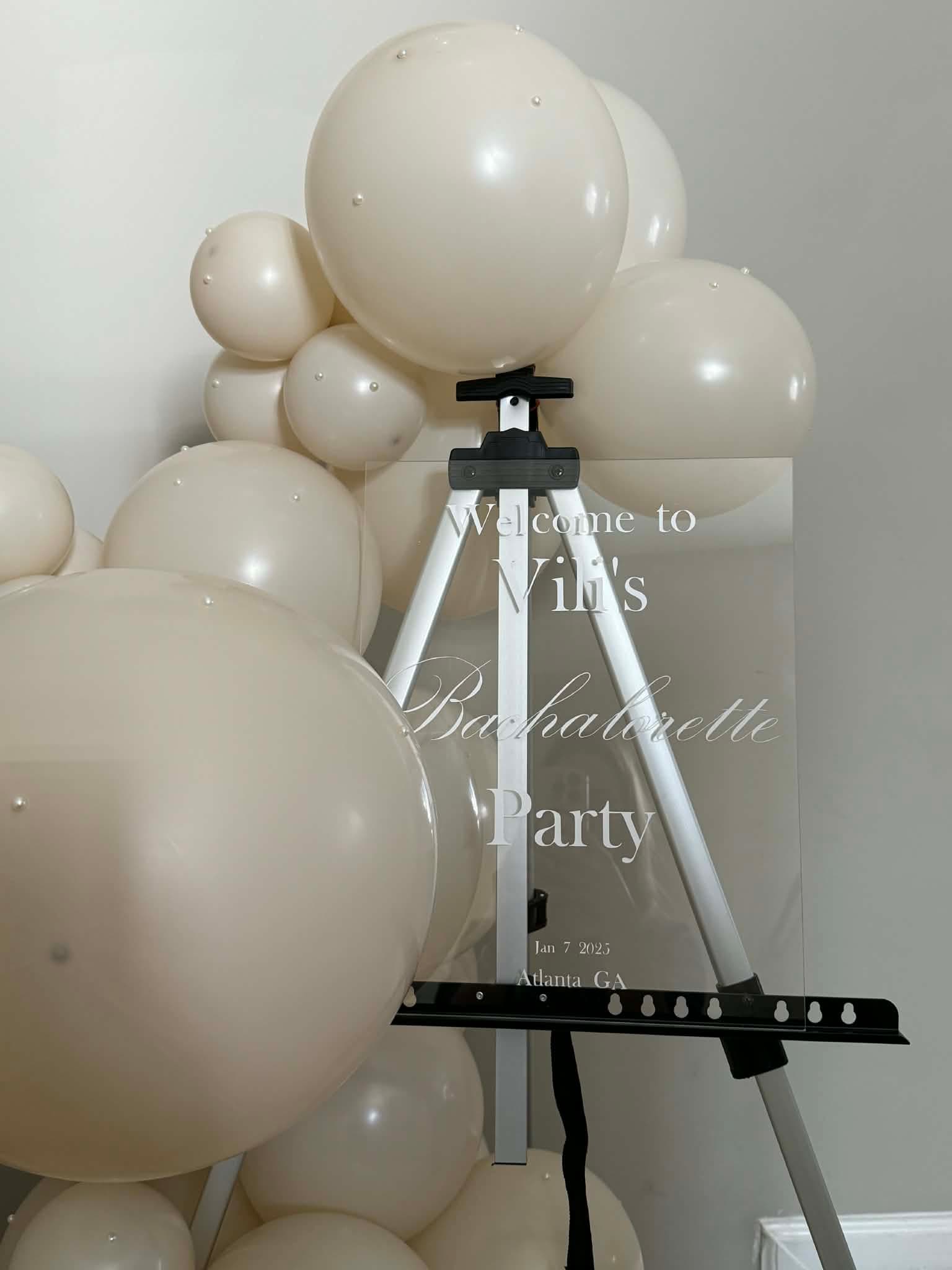 Bachelorette Party Balloon Welcome Corner