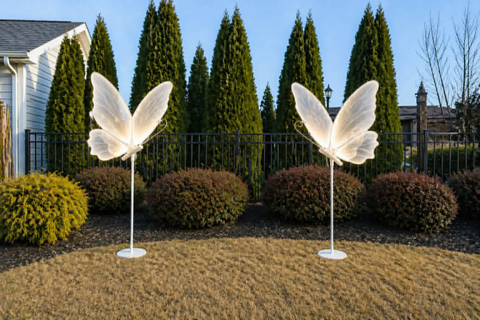 Illuminated butterflies