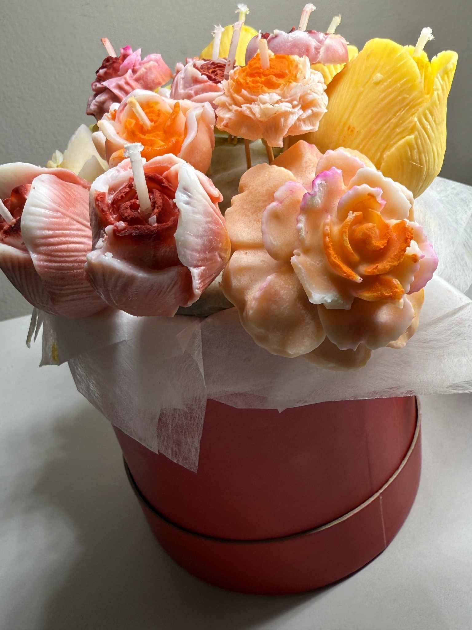 Artisan Beeswax Flower Bouquet